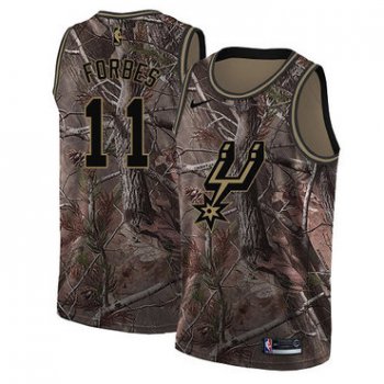 Men's Nike San Antonio Spurs #11 Bryn Forbes Camo Basketball Swingman Realtree Collection Jersey