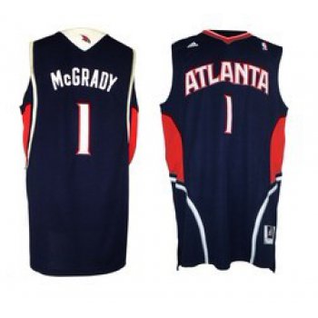 Atlanta Hawks #1 Tracy McGrady Revolution 30 Swingman Blue Jersey