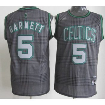 Boston Celtics #5 Kevin Garnett Black Rhythm Fashion Jersey