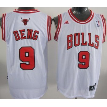 Chicago Bulls #9 Luol Deng Revolution 30 Swingman White Jersey