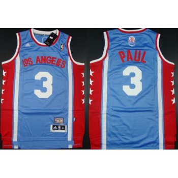 Los Angeles Clippers #3 Chris Paul ABA Hardwood Classic Swingman Blue Jersey