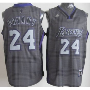 Los Angeles Lakers #24 Kobe Bryant Black Rhythm Fashion Jersey