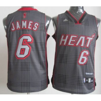 Miami Heat #6 LeBron James Black Rhythm Fashion Jersey