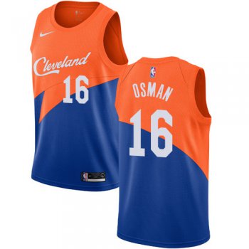 Men's Nike Cavaliers #16 Cedi Osman Blue NBA Swingman City Edition 2018-19 Jersey