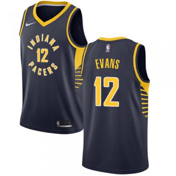 Nike Pacers #12 Tyreke Evans Navy Blue NBA Swingman Icon Edition Jersey