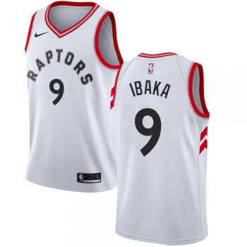 Nike Raptors #9 Serge Ibaka White NBA Swingman Association Edition Jersey
