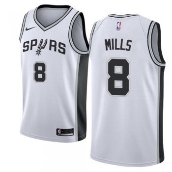Nike Spurs #8 Patty Mills White NBA Swingman Association Edition Jersey