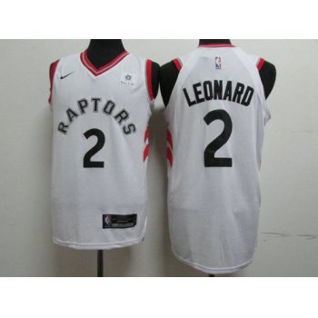 Nike Toronto Raptors 2 Kawhi Leonard White NBA Authentic Association Edition Jersey