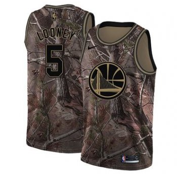Nike Golden State Warriors #5 Kevon Looney Camo NBA Swingman Realtree Collection Jersey