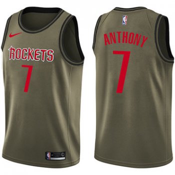 Nike Houston Rockets #7 Carmelo Anthony Green NBA Swingman Salute to Service Jersey