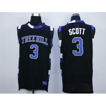 One Tree Hill 3 Lucas Scott Black Double Stitched Jersey