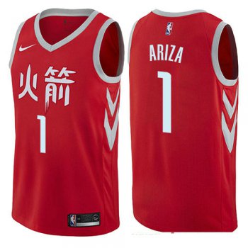 Houston Rockets #1 Trevor Ariza Red Nike NBA Men's Stitched Swingman Jersey City Edition