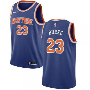 Nike New York Knicks #23 Trey Burke Blue NBA Swingman Icon Edition Jersey