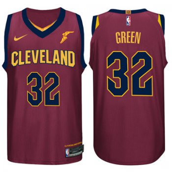 Nike NBA Cleveland Cavaliers #32 Jeff Green Jersey 2017-18 New Season Wine Red Jersey