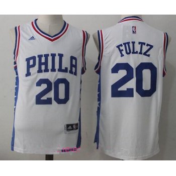 Men's 2017 Draft Philadelphia 76ers #20 Markelle Fultz White Stitched NBA adidas Revolution 30 Swingman Jersey