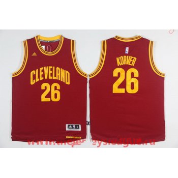 Men's Cleveland Cavaliers #26 Kyle Korver Red adidas Revolution 30 Swingman Stitched NBA Jersey