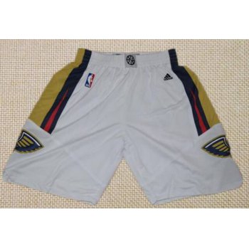 Men's New Orleans Pelicans White Basketball Shorts