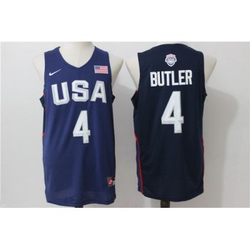 2016 Olympics Team USA Men's #4 Jimmy Butler Navy Blue Stitched NBA Nike Swingman Jersey