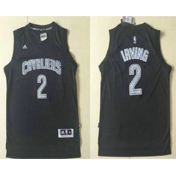 Men's Cleveland Cavaliers #2 Kyrie Irving Black Diamond Fashion Stitched NBA Jersey