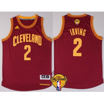Men's Cleveland Cavaliers #2 Kyrie Irving 2016 The NBA Finals Patch Red Jersey