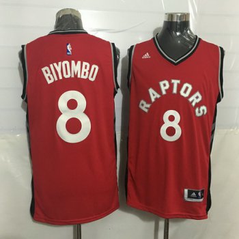 Men's Toronto Raptors #8 Bismack Biyombo Red New NBA Rev 30 Swingman Jersey