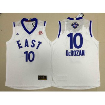 2015-16 NBA Eastern All-Stars Men's #10 Demar DeRozan Revolution 30 Swingman White Jersey