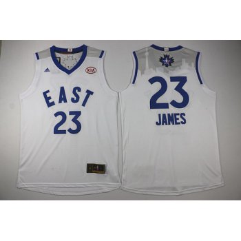 2015-16 NBA Eastern All-Stars Men's #23 LeBron James Revolution 30 Swingman White Jersey