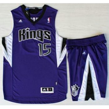 Sacramento Kings #15 DeMarcus Cousins Purple Revolution 30 Swingman Suits