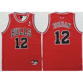 Chicago Bulls #12 Michael Jordan Red Swingman Jersey
