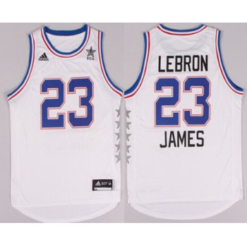 2015 NBA Eastern All-Stars #23 LeBron James Revolution 30 Swingman White Jersey