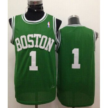 Boston Celtics #1 Walter Brown Green Swingman Throwback Jersey