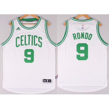 Boston Celtics #9 Rajon Rondo Revolution 30 Swingman 2014 New White Jersey