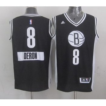 Brooklyn Nets #8 Deron Williams Revolution 30 Swingman 2014 Christmas Day Black Jersey