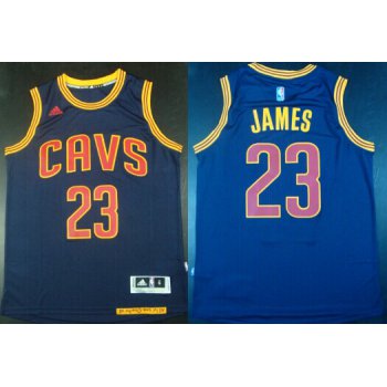 Cleveland Cavaliers #23 LeBron James Revolution 30 Swingman 2014 New Navy Blue Jersey