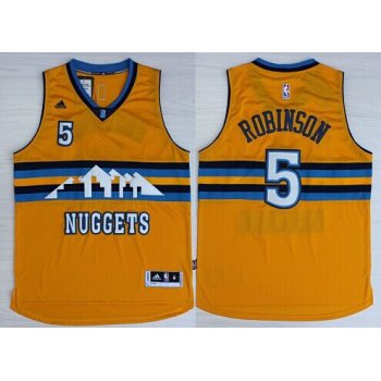 Denver Nuggets #5 Nate Robinson Revolution 30 Swingman 2014 New Yellow Jersey