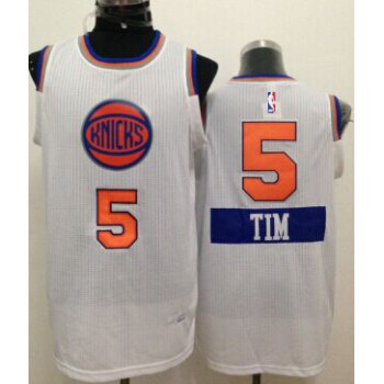 New York Knicks #5 Tim Hardaway Jr. 2014 Christmas Day White Swingman Jersey