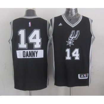 San Antonio Spurs #14 Danny Green Revolution 30 Swingman 2014 Christmas Day Black Jersey
