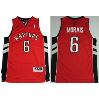 Toronto Raptors #6 Carlos Morais Revolution 30 Swingman Red Jersey