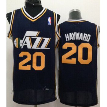 Utah Jazz #20 Gordon Hayward Navy Blue Swingman Jersey