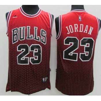 Chicago Bulls #23 Michael Jordan Red/Black Resonate Fashion Jersey