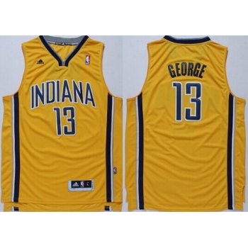 Indiana Pacers #13 Paul George Revolution 30 Swingman Yellow Jersey
