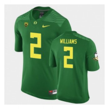 Men Oregon Ducks Devon Williams Replica Green Game Football Jersey