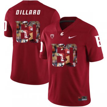 Washington State Cougars 60 Andre Dillard Red Fashion College Football Jersey