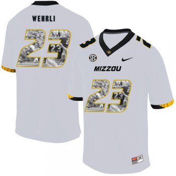 Missouri Tigers 23 Roger Wehrli White Nike Fashion College Football Jersey
