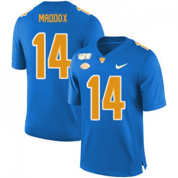 Pittsburgh Panthers 14 Avonte Maddox Blue 150th Anniversary Patch Nike College Football Jersey