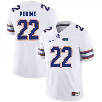 Florida Gators White #22 Lamical Perine Football Player Performance Jersey