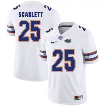 Florida Gators White #25 Jordan Scarlett Football Player Performance Jersey