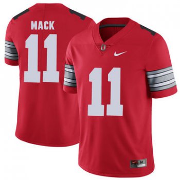 Ohio State Buckeyes 11 Austin Mack Red 2018 Spring Game College Football Limited Jersey