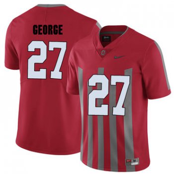 Ohio State Buckeyes 27 Eddie George Red Elite College Football Jersey