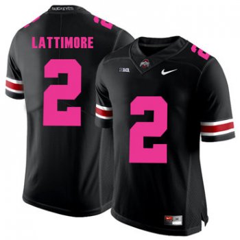 Ohio State Buckeyes 2 Overview Lattimore Black 2018 Breast Cancer Awareness College Football Jersey